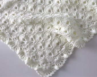 Crochet  Shell Stitch Blanket Written Pattern | Sirin's Crochet | Instant PDF Download