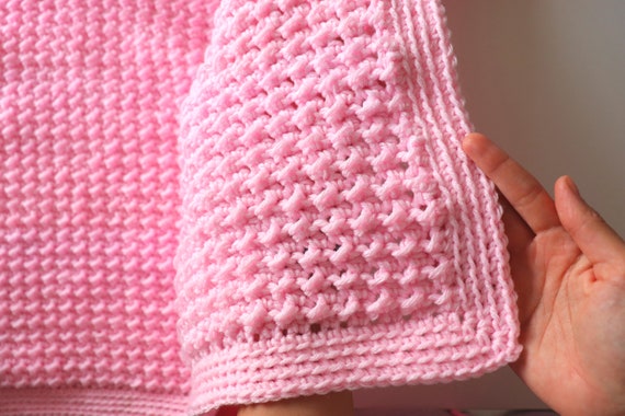 Heather's Crochet Designs: Modified Silt Stitch Crochet Baby Blanket
