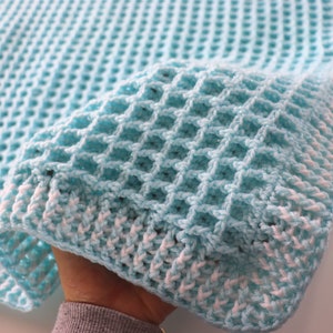 Crochet Easy Waffle Baby Blanket Sirin's Crochet Instant PDF Download image 5