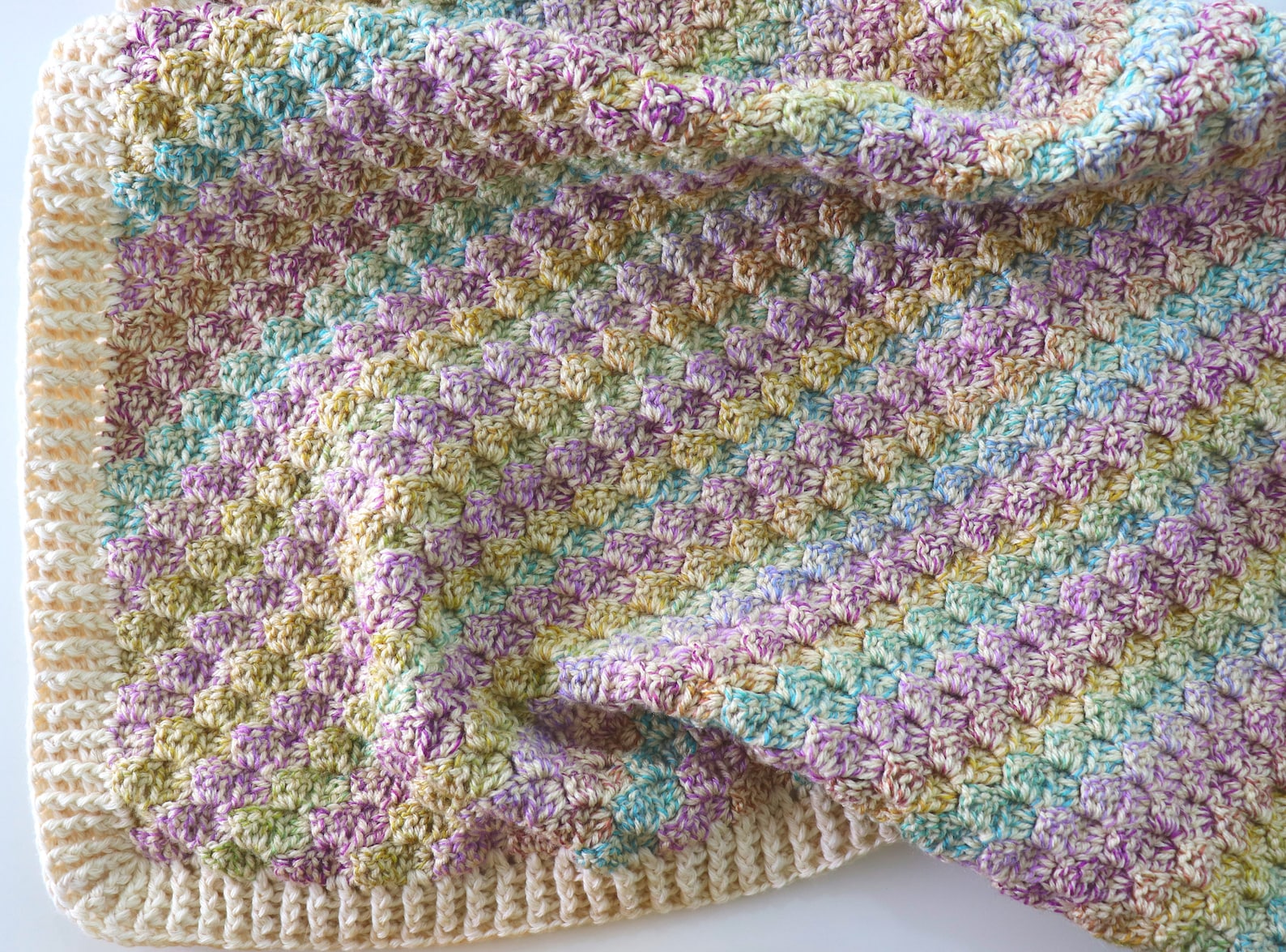 Crochet C2C Beginner Baby Blanket Written Pattern Etsy