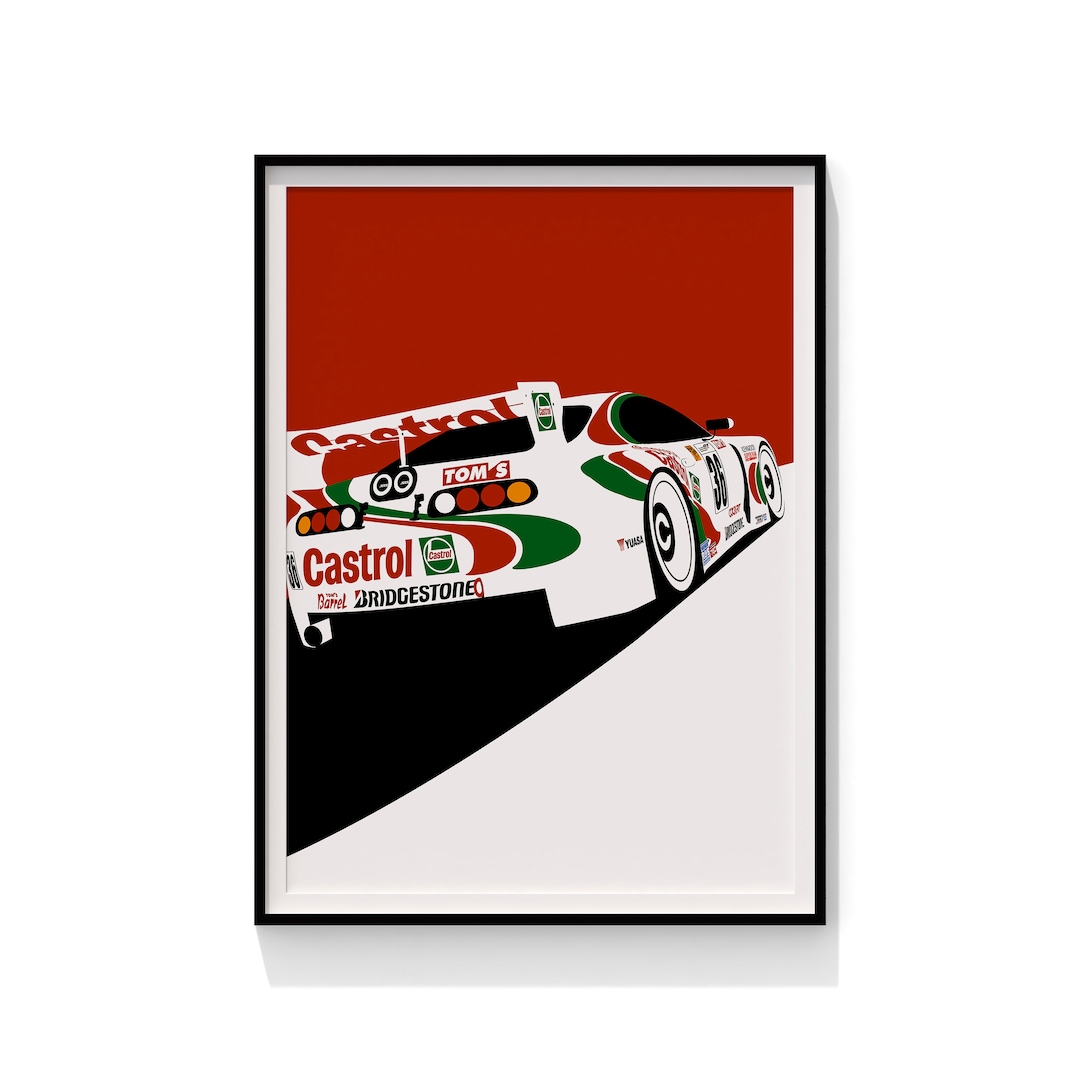 TOM'S Racing Castrol Toyota Supra Art Poster Print - Etsy