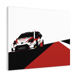 2020 Toyota Yaris WRC Rallye Kunstdruck Elfyn Evans Sébastien Ogier