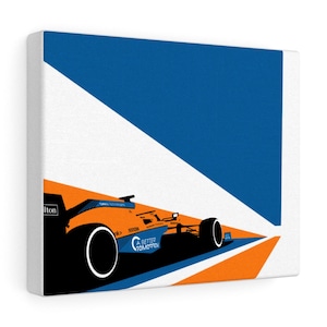 2021 McLaren MCL35m F1 Canvas Art Print
