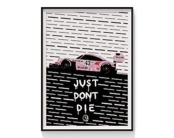 Ken Block Hoonipigasus Pikes Peak Porsche 911 Turbo Vertical Art Poster Print Art Poster Print