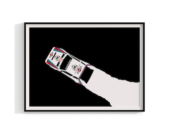 Lancia Delta Integrale S4 Group B Rally Art Print