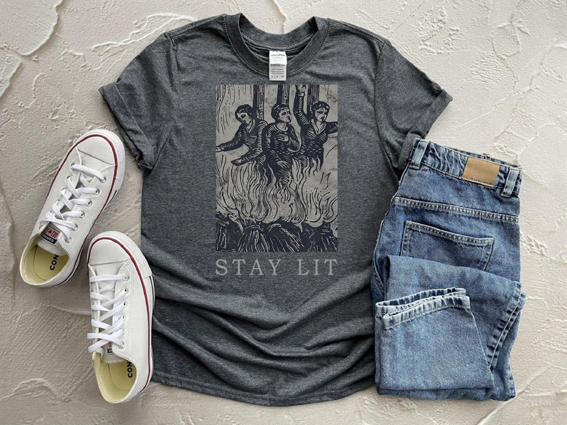 Occult Stay Lit Satan Devil Hell Unholy Antichrist Witch Langarmshirt 