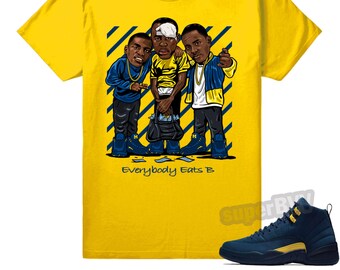 michigan 12s shirt
