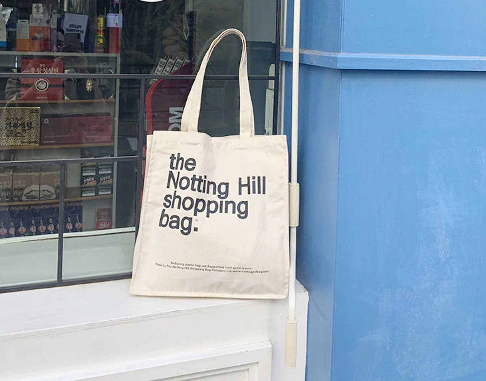 Notting Hill Shopping Bag Canvas Eco Handbag Tote Reusable Etsy