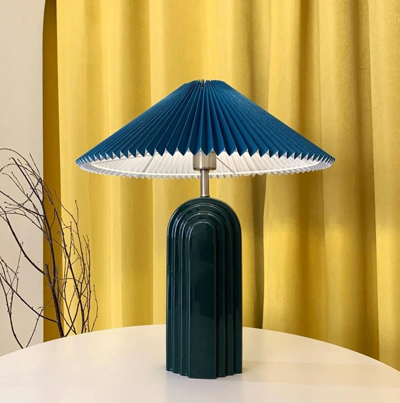 Nordic Style Ceramic Table Lamp Bedside Table Lamp Art Deco Etsy