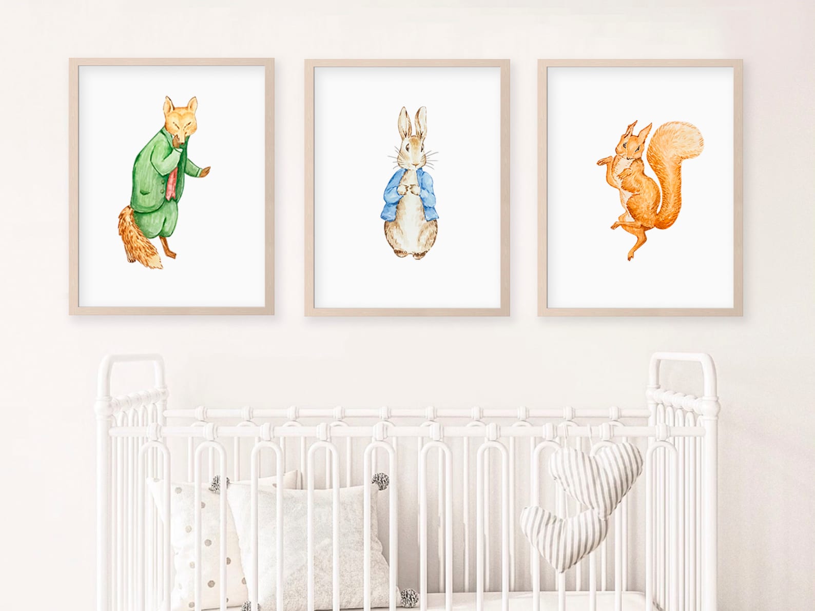Set of 3 Beatrix Potter Nursery Art Prints Pick and Mix | Watercolor ...