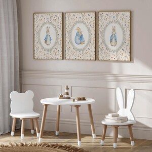 Peter Rabbit Nursery Prints | Cottagecore Print | Nursery Baby Room ...