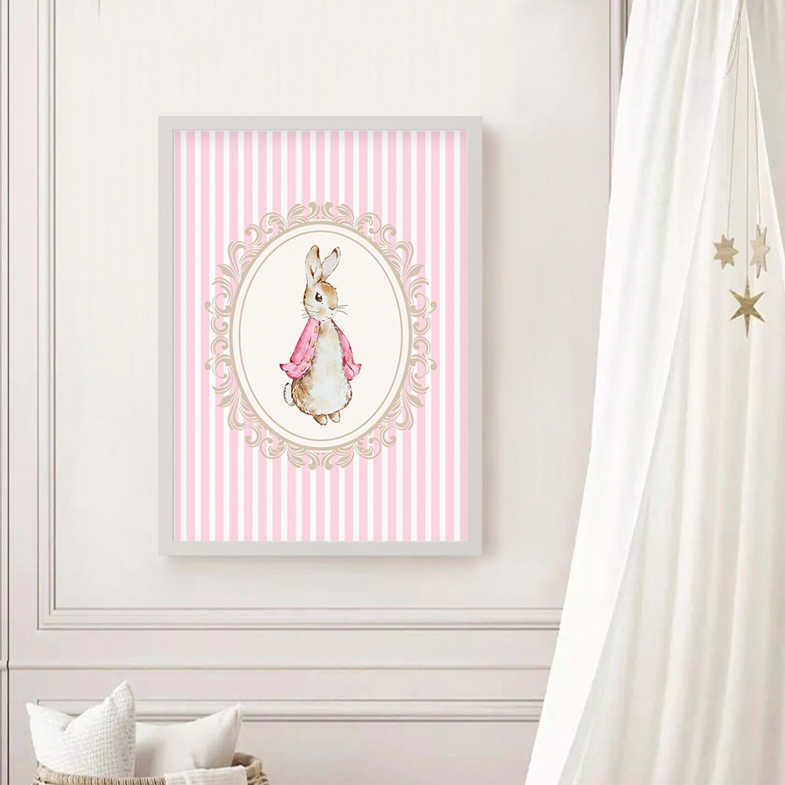 Peter Rabbit Pink R Pink Peter Rabbit Nursery Prints | Nursery Baby Room Decor | Vintage ...