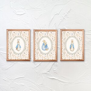 Peter Rabbit Nursery Prints | Cottagecore Print | Nursery Baby Room ...