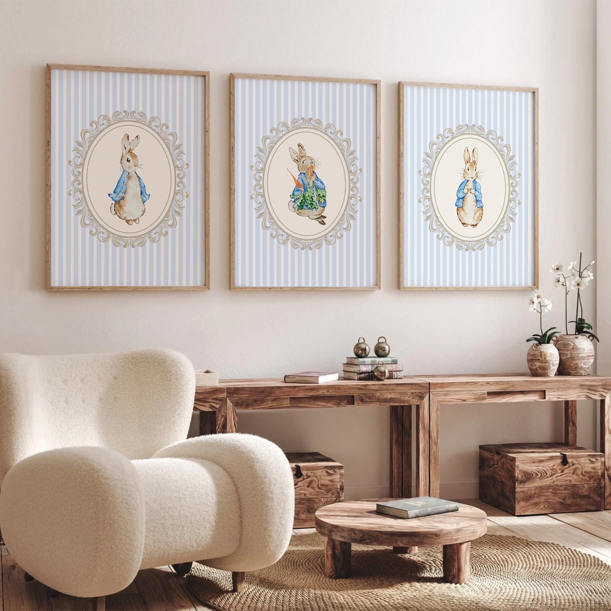 Peter Rabbit Nursery Prints | Cottagecore Print | Nursery Baby Room ...