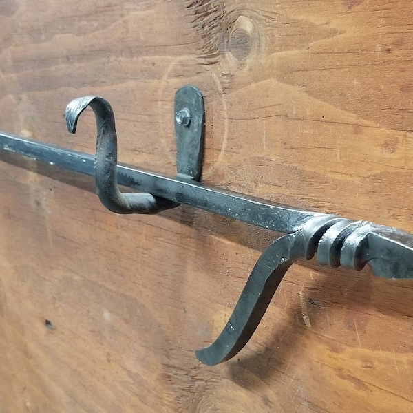 hand forged heavy duty extra long fire poker FREE lettering, different size,hook available