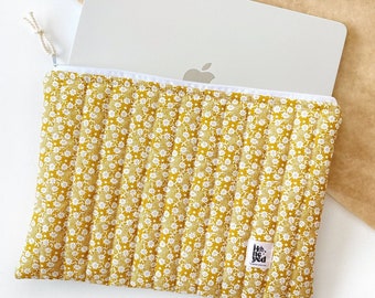 Floral Laptoptasche, Laptoptasche, Laptoptasche mit Blumenmuster, Macbook Tasche, Niedliche Laptoptasche, Laptoptasche, Computerhülle, Geschenk zum Muttertag