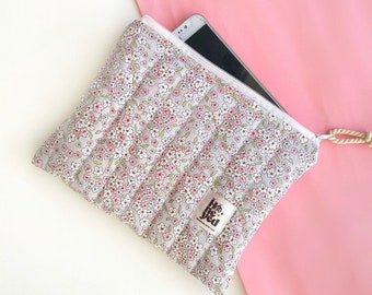 Etui Kindle Paperwhite, housse de liseuse matelassée florale, étui Kindle, étui Kindle floral, étui Kindle Oasis, mini sac, cadeau pour amoureux des livres