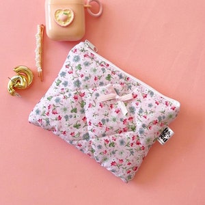 Mini astuccio rosa con cerniera, portamonete, accessori per borse, piccolo astuccio con cerniera, porta carte, porta carte da viaggio, custodia per Airpods, regali per lei