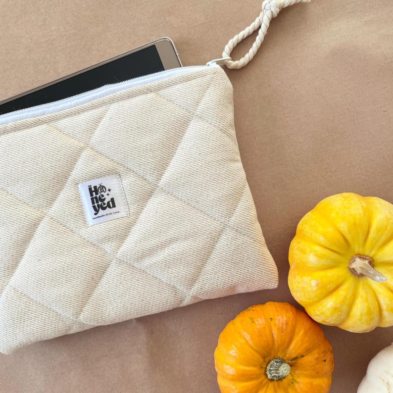 Beige Kindle Sleeve, Kindle Paperwhite Case, Ereader Sleeve, Kindle