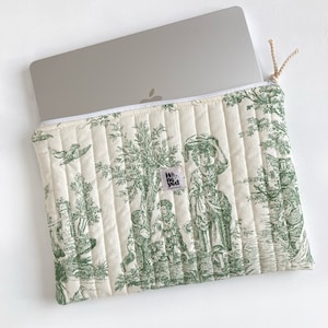 laptop sleeve, computer sleeve, gift for her, floral laptop bag, laptop sleeve, laptop flat pouch, Cute Laptop Sleeve, Floral Laptop Sleeve, cute laptop bag, Computer Sleeve, Quilted Laptop Bag, Macbook bag  13 inch, mother's day gift