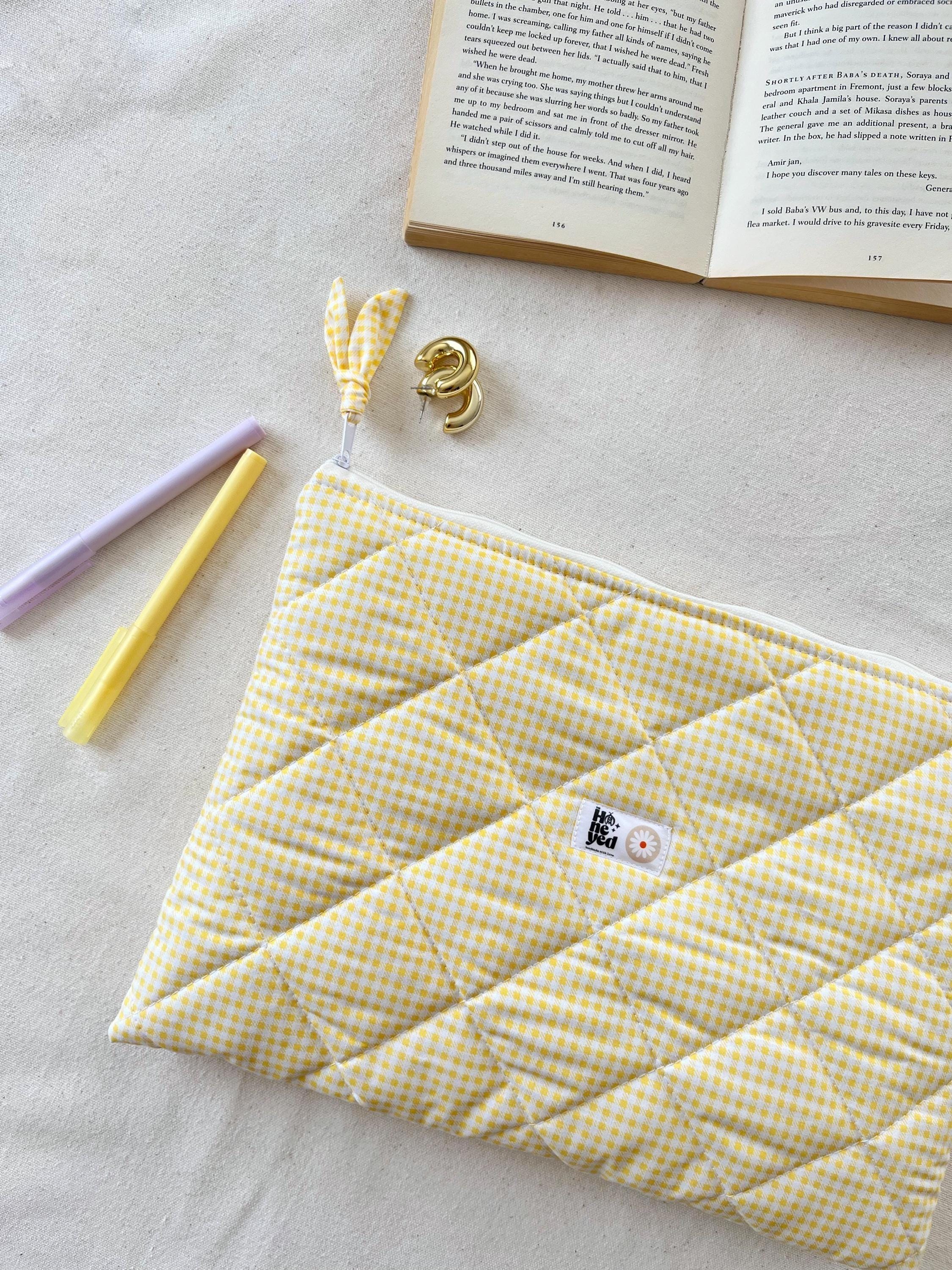 Butter Yellow Laptop Sleeve: Quilted MacBook Case for 13-16 Inch, Puffy ...