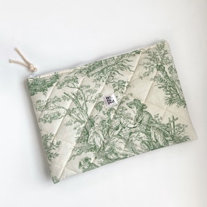 Green - Handmade Quilted Laptop Bag 20 main image 0