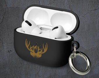 Mountain Antlers Personalized AirPods Case, Customized AirPods Case, Gifts For Her, Gifts For Him, Gifts For Hunters, Deer And Elk, Antlers