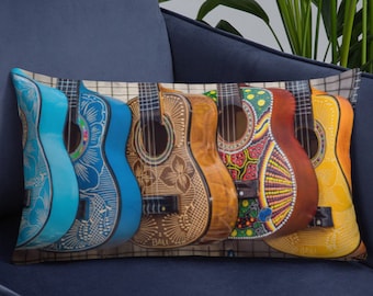 Almohada decorativa con púa de guitarra, cojines decorativos, decoración  del hogar, acentos para el hogar, amantes de la guitarra, guitarras