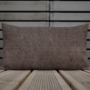 Dark Chocolate Pillow, Decorative Pillows, Accent Pillows, Neutral Decor, She-Shed Decor, Deep Brown Accent, Cabin Decor, Solid Color Pillow