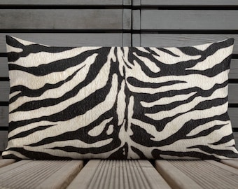 Zebra Print Pillow, Animal Accent Pillows, Zebra Sofa Pillow, Animal Print, Animal Decor, Modern Decor, Pillows For Staging, She-Shed Decor