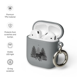 Customized Moose Trees Airpods Case, for Moose Lovers, Personalized ...