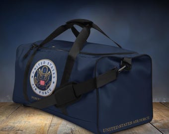US Air Force Duffle Bag, Custom Military Bags, Personalized Air