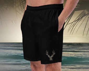 Men's Camo Buck Swim Trunks, Hunting Swim Trunks, Gifts For Hunters, Deer, Elk Swim Trunks, Plus Size Swim Trunks, Camo Swim Trunks, Shorts