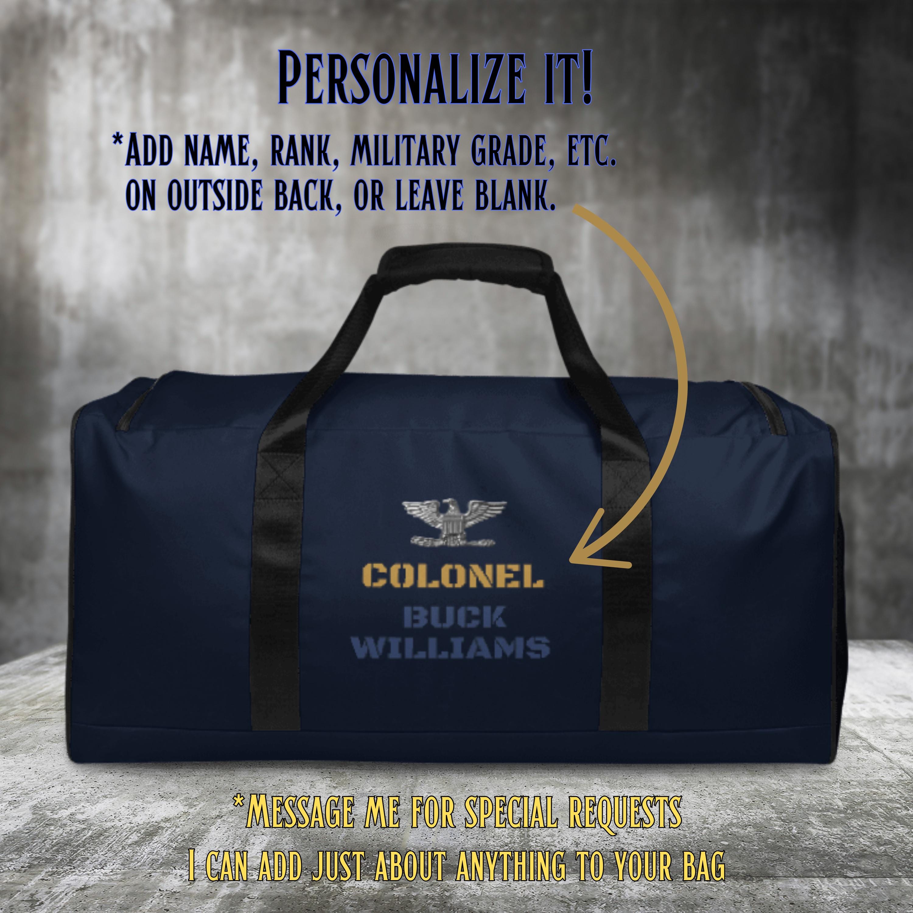US Air Force Duffle Bag, Custom Military Bags, Personalized Air