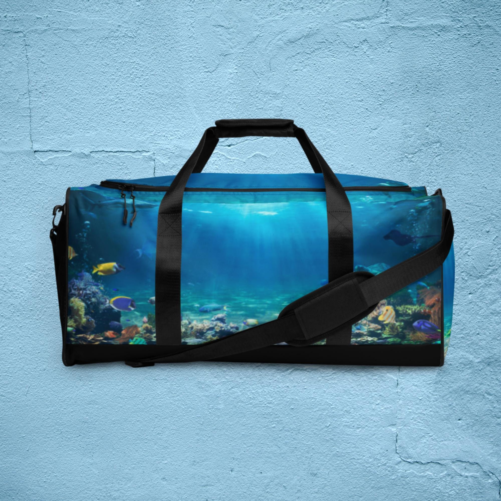 Under the Sea Duffel Bag Deep Blue Sea Bag Ocean Fish Gifts 