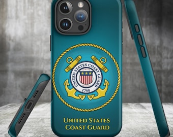 U.S. Coast Guard iPhone Tough Case United States Coast Guard Phone Case USCG iPhone Case Coast Guard Gifts