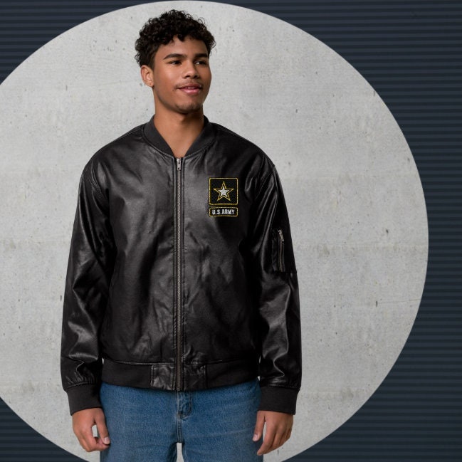 custom leather military jacket(unisex)/navy | KNUTH MARF