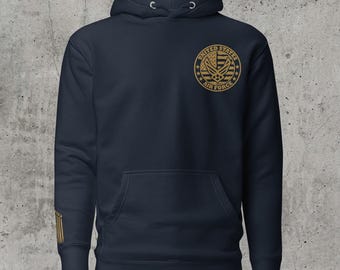 U.S. Air Force Premium Hoodie, United States Air Force, Air Force Embroidered Hoodie, Gift For Veteran, Gift For Military, Retired Air Force