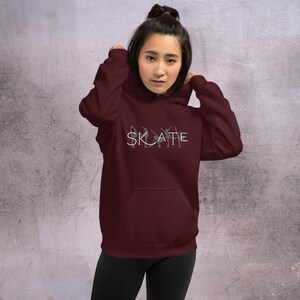 Skate Silhouette Figure Skating Hoodie, Ice Skating Hoodie, Figure Skaters, Ice Skaters, Soft Hoodies, Comfy Hoodies, Figure Skating Apparel