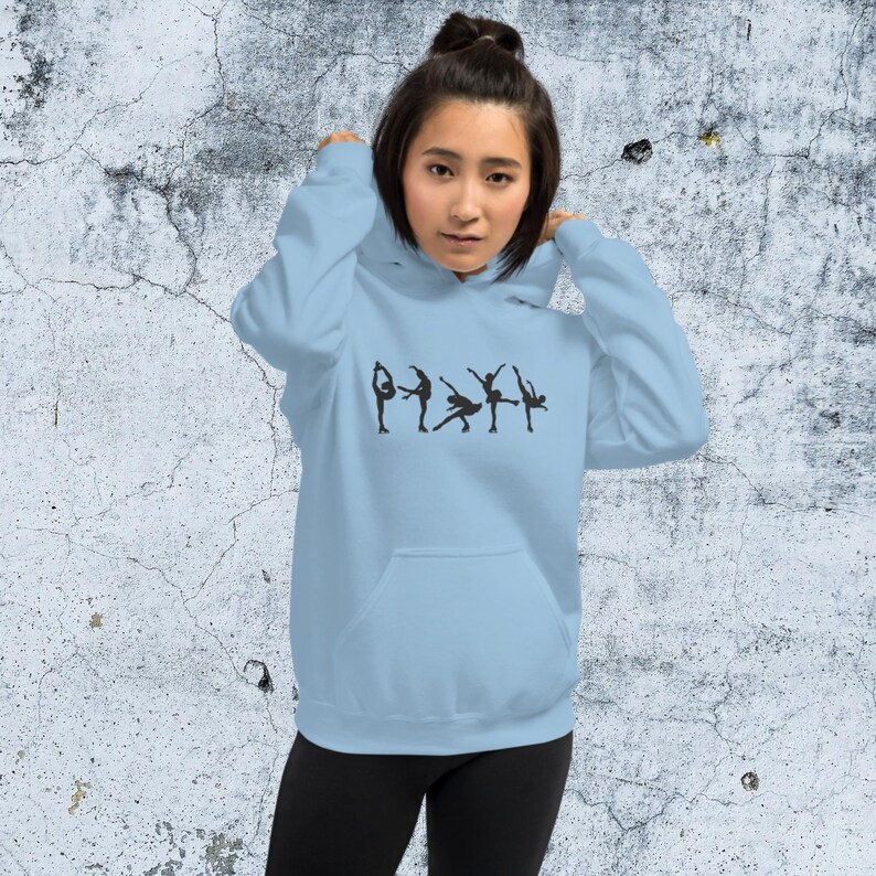 Figure Skating Hoodie, Ice Skating Hoodie, Gifts For Her, Gift For Figure Skaters, Ice Skating Apparel, Soft Hoodies