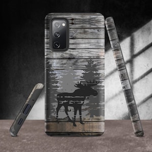 Distressed Moose Samsung® Tough Case, Alaska Moose, Moose Lover Phone Case, Love Moose, Moose Phone Case, Samsung Phone Case
