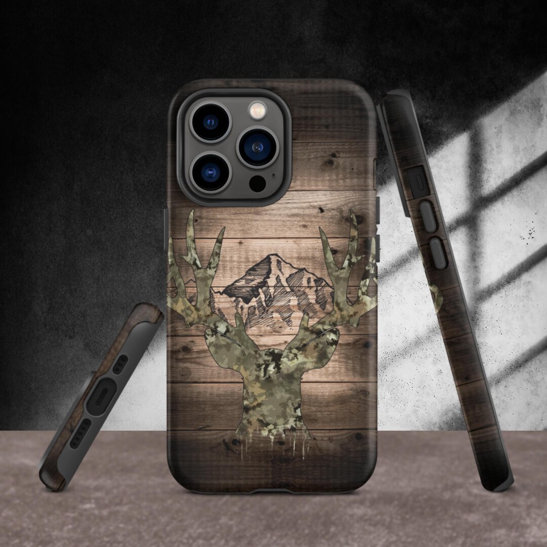 Camo Buck Rustic Mountain Tough iPhone Case, Deer iPhone Case, Elk