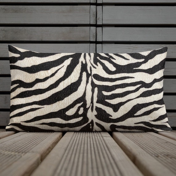 Zebra Print Pillow, Animal Accent Pillows, Zebra Sofa Pillow, Animal Print, Animal Decor, Modern Decor, Pillows For Staging, She-Shed Decor