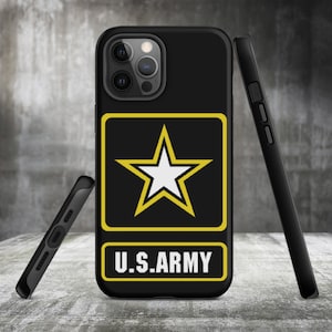 US Army iPhone® Tough Case, United States Army Phone Case, Gifts For Military, Gifts For Veterans, US Army Gifts, Gift For Him, For Army Men