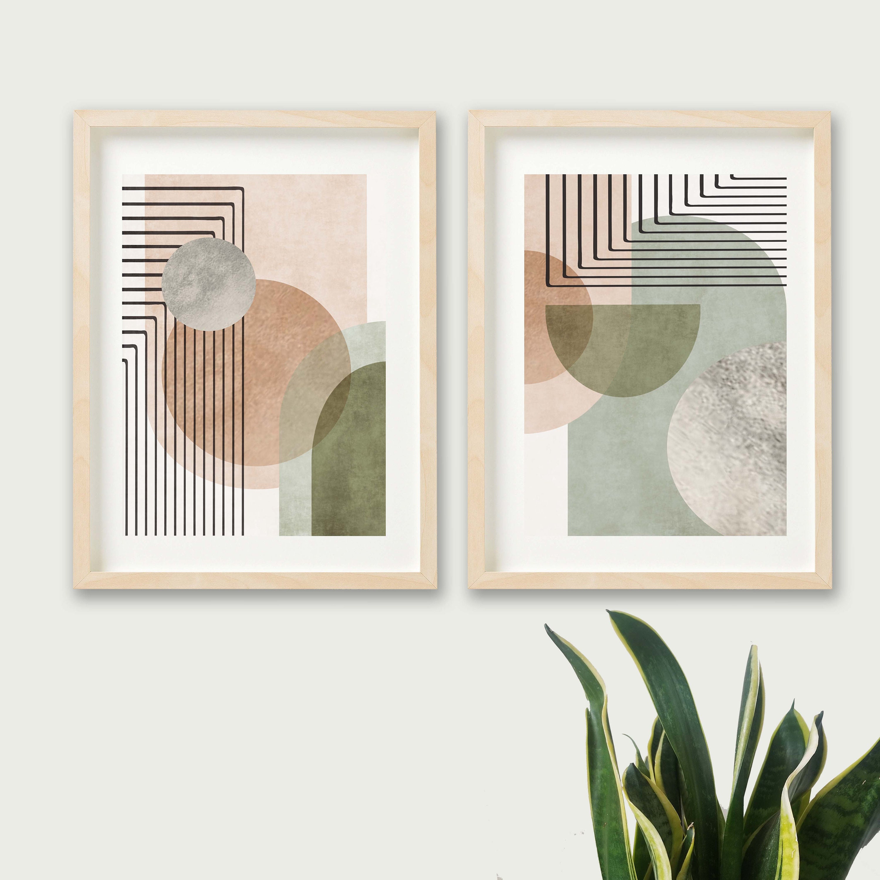 Japandi Arch Print Pair 2 Prints Wall Art Modern Art - Etsy Australia