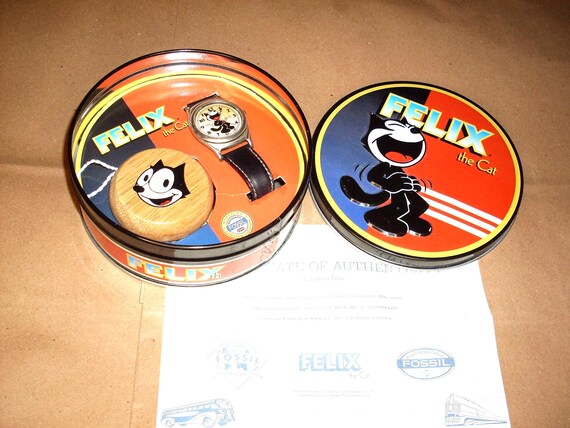 Felix the Cat Fossil Collectors Watch Laughing Fe… - image 1