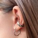 thumbnail image 2 of Lay Collection Solid 925 Sterling Silver Leaf Cartilage Cuff – Non-Piercing Helix Earring 2 of 4