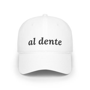 Al Dente Baseball Cap, Italy Gift Pasta Lover Hat, Foodie Family Travel Hat, Noodles Funny Italian Sayings Food Cap, Gift for Italy Lover