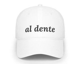 Al Dente Baseball Cap, Italy Gift Pasta Lover Hat, Foodie Family Travel Hat, Noodles Funny Italian Sayings Food Cap, Gift for Italy Lover