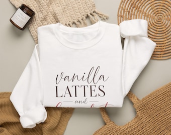 Vanilla Lattes Sweatshirt Fairy Dust Pullover Gift for Sister Divorce Support Gift Whimsical Coffee Crewneck Cozy Aesthetic Clothing